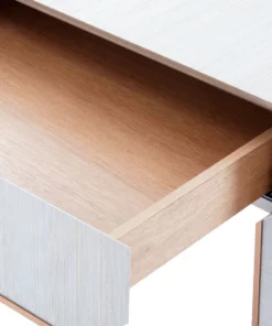 Bungalow 5 Madeline 1 Drawer Side Table Platinum