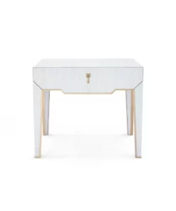 Bungalow 5 Madeline 1 Drawer Side Table Platinum