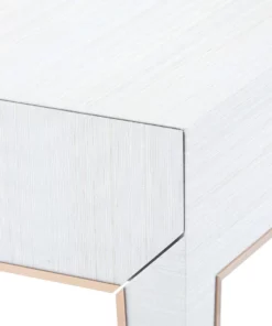 Bungalow 5 Madeline 1 Drawer Side Table Platinum