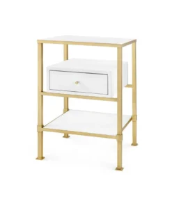 Bungalow 5 Marcel 1 Drawer Side Table White