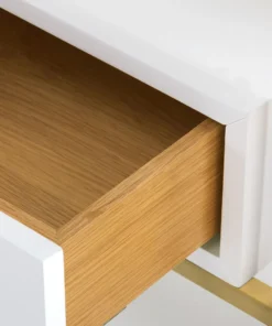 Bungalow 5 Marcel 1 Drawer Side Table White