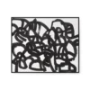 Bungalow 5 Maze Framed Silk Panel Black