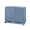 Bungalow 5 Ming Large 4 Drawer Chest Navy Blue