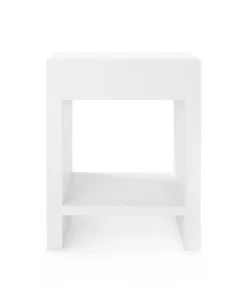Bungalow 5 Morgan 1 Drawer Side Table White