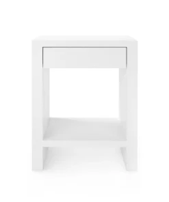 Bungalow 5 Morgan 1 Drawer Side Table White