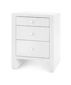 Bungalow 5 Morgan 3 Drawer Side Table White New Arrivals
