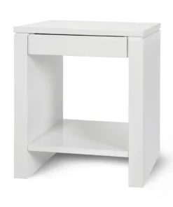 Bungalow 5 New Arrivals Odom 1 Drawer Side Table White