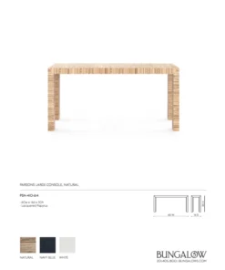 Bungalow 5 Parsons Large Console Natural 13 Bungalow 5 Parsons Large Console Natural