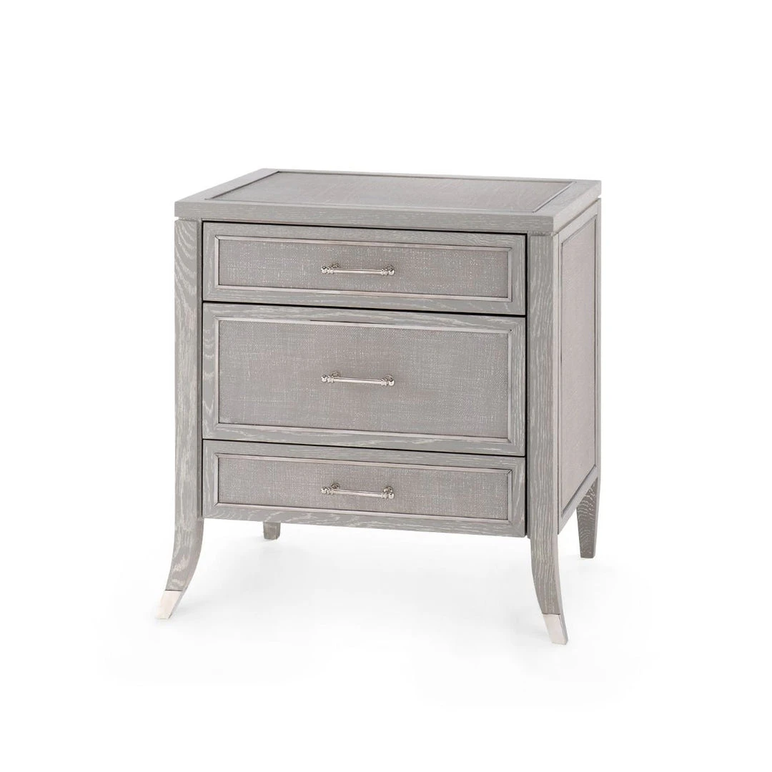 Bungalow 5 Paulina 3 Drawer Side Table Gray New Arrivals 3 Bungalow 5 Paulina 3 Drawer Side Table Gray New Arrivals