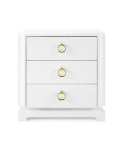 Bungalow 5 Pavel 3 Drawer Side Table White New Arrivals