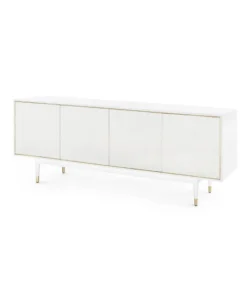 Bungalow 5 New Arrivals Raymond 4 Door Cabinet White