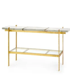 Bungalow 5 Romeo Console Table Gold New Arrivals