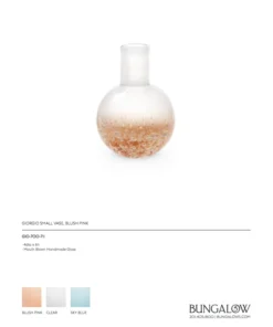 Bungalow 5 New Arrivals Giorgio Vase Blush Pink