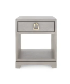 Bungalow 5 Stanford 1 Drawer Side Table Taupe Gray
