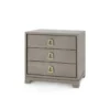 Bungalow 5 Stanford 3 Drawer Side Table Taupe Gray 2 Bungalow 5 Stanford 3 Drawer Side Table Taupe Gray