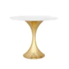 Bungalow 5 Stockholm Center Round Table Brass With White Marble Top New Arrivals 1 Bungalow 5 Stockholm Center Round Table Brass With White Marble Top New Arrivals