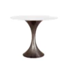 Bungalow 5 Stockholm Center Round Table Bronze With White Marble Top New Arrivals