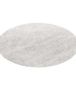 Bungalow 5 New Arrivals Stockholm Round Dining Table Nickel And White Marble