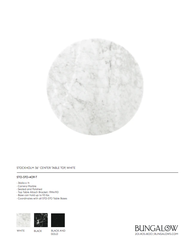 Bungalow 5 New Arrivals Stockholm Center Round Table Nickel With White Marble Top 11 Bungalow 5 New Arrivals Stockholm Center Round Table Nickel With White Marble Top