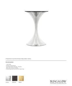 Bungalow 5 New Arrivals Stockholm Center Round Table Nickel With White Marble Top 18 Bungalow 5 New Arrivals Stockholm Center Round Table Nickel With White Marble Top