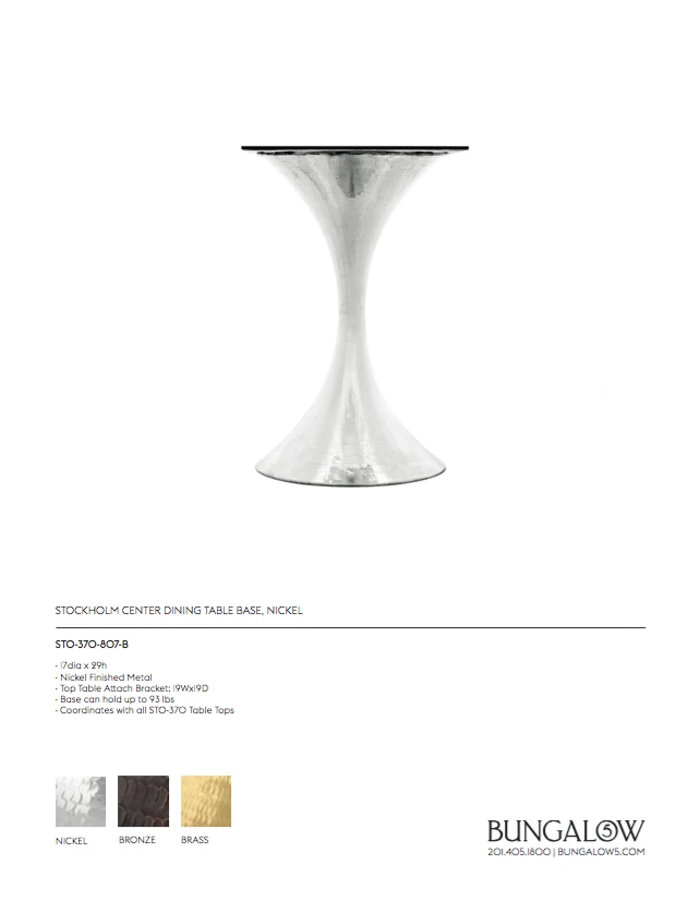 Bungalow 5 New Arrivals Stockholm Center Round Table Nickel With White Marble Top 10 Bungalow 5 New Arrivals Stockholm Center Round Table Nickel With White Marble Top