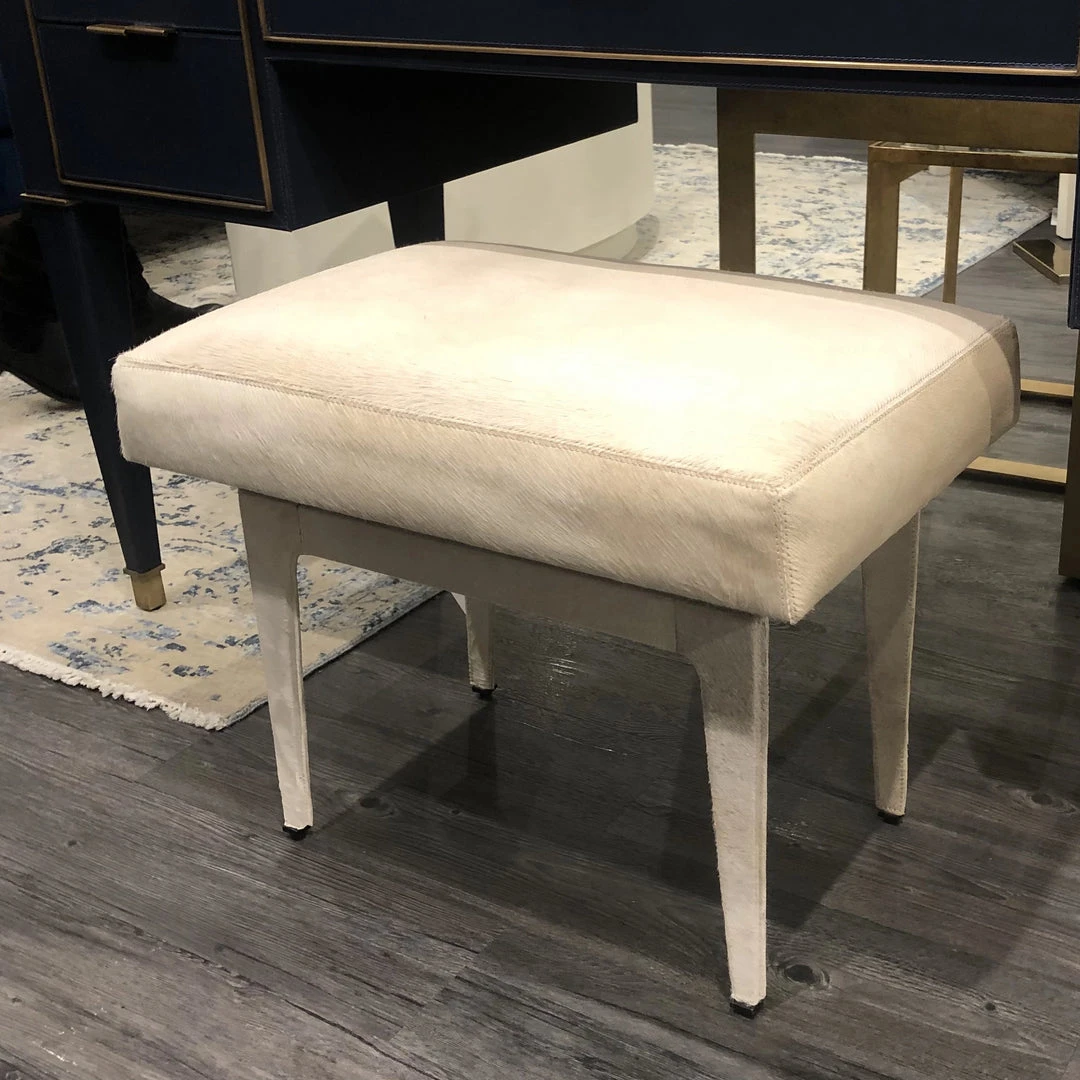 Bungalow 5 New Arrivals Winston Stool White Hide 8 Bungalow 5 New Arrivals Winston Stool White Hide