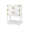 Bungalow 5 Tansu Two Drawer Side Table White