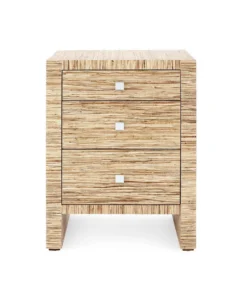 Bungalow 5 Morgan 3 Drawer Side Table Natural
