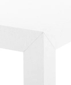 Bungalow 5 New Arrivals Valentina Grasscloth Game Table White