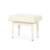 Bungalow 5 New Arrivals Winston Stool Ivory Leather