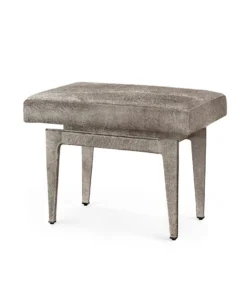 Bungalow 5 New Arrivals Winston Stool Gray Hair On Hide