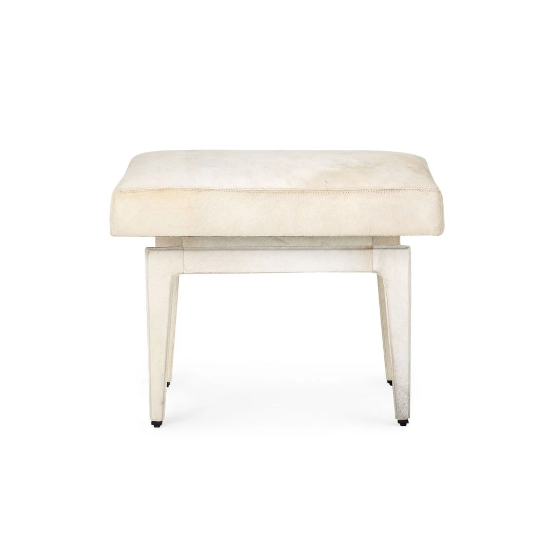 Bungalow 5 New Arrivals Winston Stool White Hide 6 Bungalow 5 New Arrivals Winston Stool White Hide