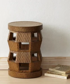 Bungalow 5 Zanzibar Side Table And Stool Driftwood