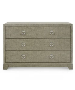 Bungalow 5 Brittany Large 3 Drawer Chest Gray Tweed New Arrivals