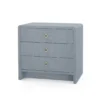 Bungalow 5 Bryant Linen 3 Drawer Side Table Gray New Arrivals