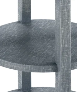 Bungalow 5 New Arrivals Claudette One Drawer Round Side Table Gray