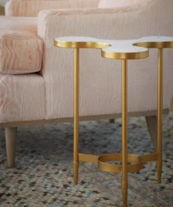 Bungalow 5 New Arrivals Clover Side Table White