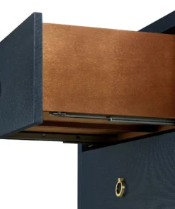 Bungalow 5 Bryant Linen Extra Large 6 Drawer Chest Navy Blue New Arrivals