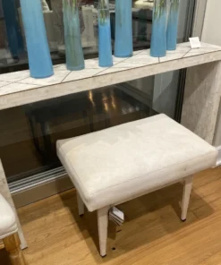 Bungalow 5 New Arrivals Winston Stool White Hide 18 Bungalow 5 New Arrivals Winston Stool White Hide