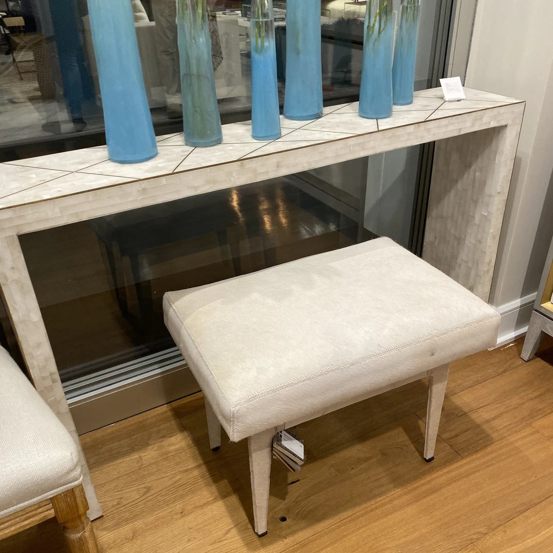 Bungalow 5 New Arrivals Winston Stool White Hide 9 Bungalow 5 New Arrivals Winston Stool White Hide