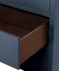 Bungalow 5 New Arrivals Frances Extra Large 6 Drawer Chest Navy Blue