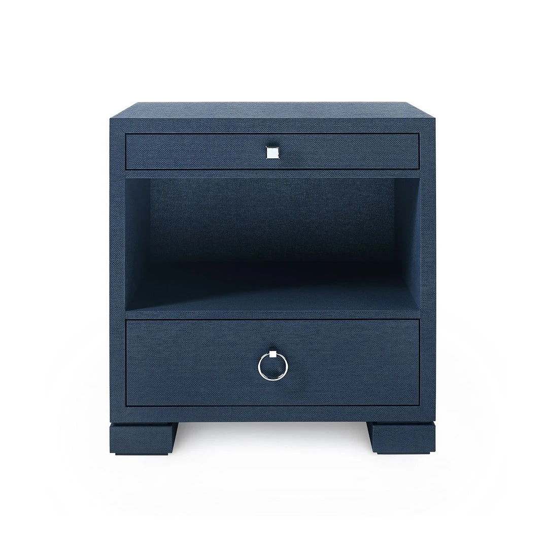 Bungalow 5 New Arrivals Frances 2 Drawer Side Table Navy Blue 7 Bungalow 5 New Arrivals Frances 2 Drawer Side Table Navy Blue