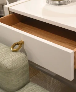 Bungalow 5 Karen 1 Drawer Side Table White