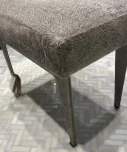 Bungalow 5 New Arrivals Winston Stool Gray Hair On Hide