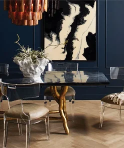 Made Goods Marjorie Chandelier Dark Natural Banana Bark