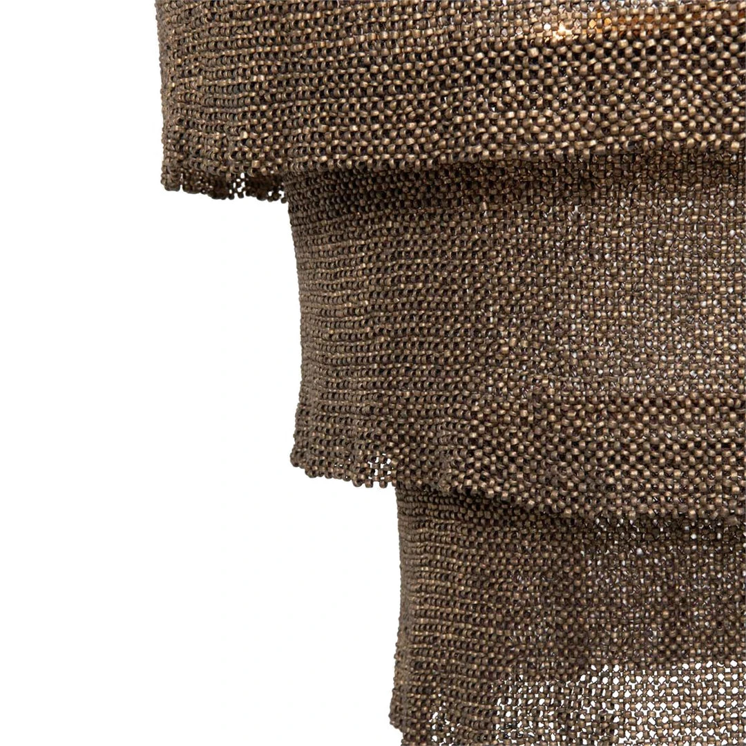 Made Goods Patricia Chandelier Bronze Coco Beads And Gold Metal 9 Made Goods Patricia Chandelier Bronze Coco Beads And Gold Metal