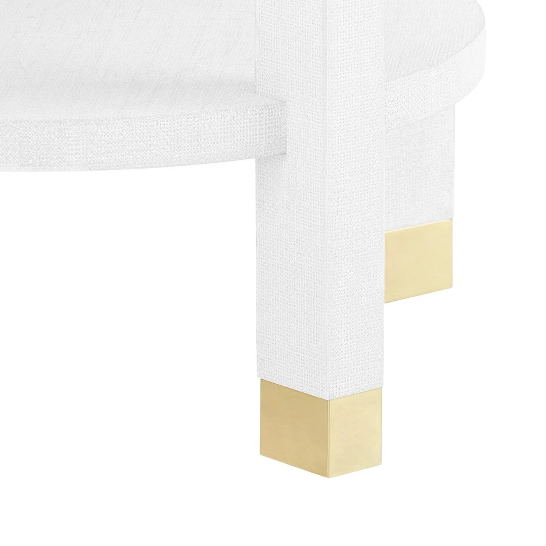 Bungalow 5 Claudette One Drawer Round Side Table White New Arrivals 11 Bungalow 5 Claudette One Drawer Round Side Table White New Arrivals