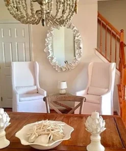 Made Goods Coco Mirror White Faux Coral New Arrivals