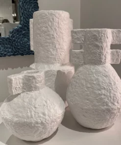 Currey And Company Aegean White Vase Set New Arrivals