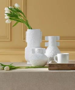 Currey And Company Aegean White Vase Set New Arrivals